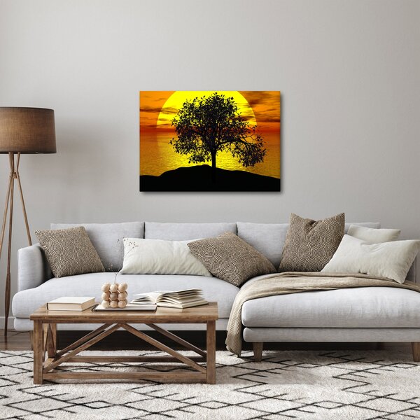 Tablou - Silueta copacilor (70x50 cm)