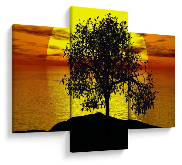 Tablou - Silueta copacilor (90x60 cm)