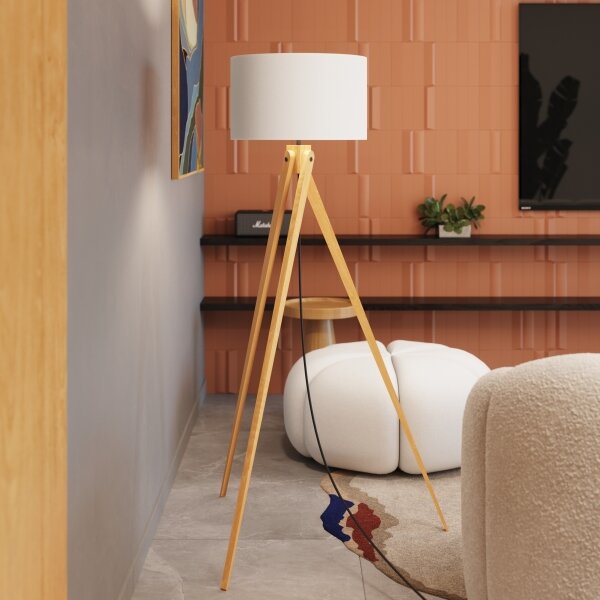 Lampadar NATT Sollux SL.1908, 1xE27/15W/230V, alb
