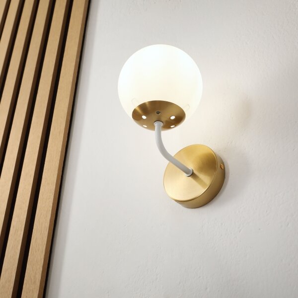Brilagi - Aplica de perete MALIVA 1xE14/15W/230V, aurie/albă
