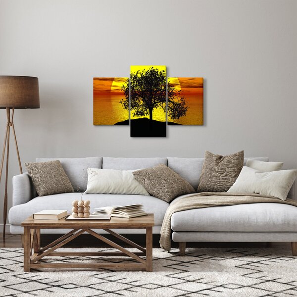 Tablou - Silueta copacilor (90x60 cm)
