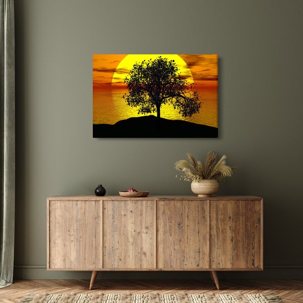 Tablou - Silueta copacilor (90x60 cm)