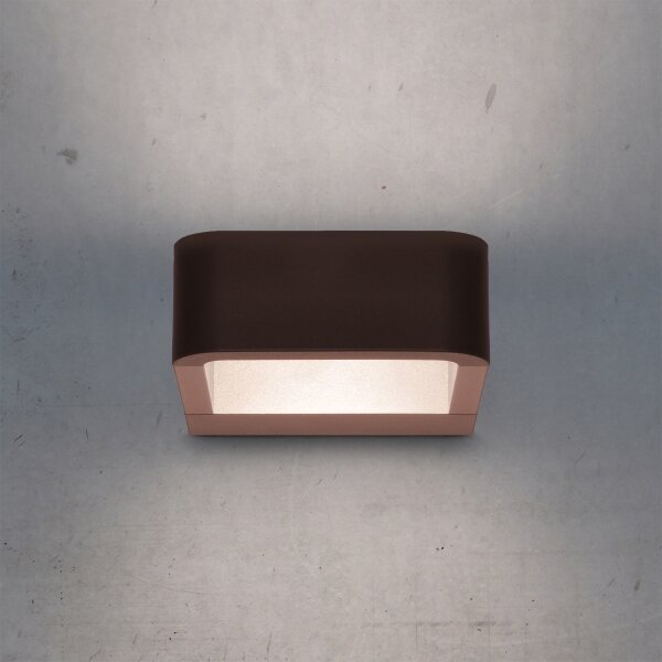 Brilagi - Corp de iluminat LED de exterior BARI LED/7W/230V 3000/4000/6000K maro IP54