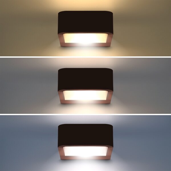 Brilagi - Corp de iluminat LED de exterior BARI LED/7W/230V 3000/4000/6000K maro IP54