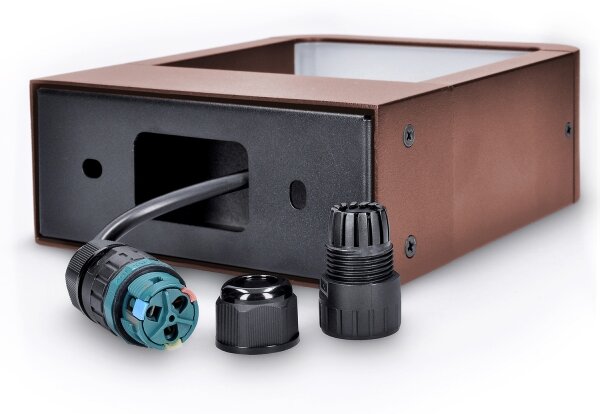 Brilagi - Corp de iluminat LED de exterior BARI LED/7W/230V 3000/4000/6000K maro IP54