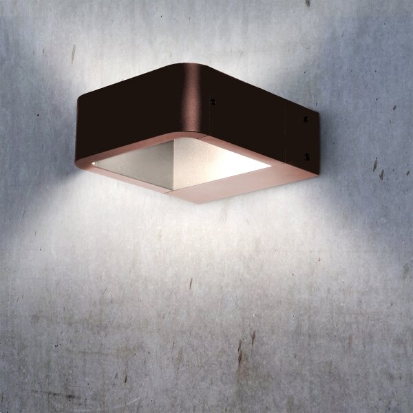 Brilagi - Corp de iluminat LED de exterior BARI LED/7W/230V 3000/4000/6000K maro IP54