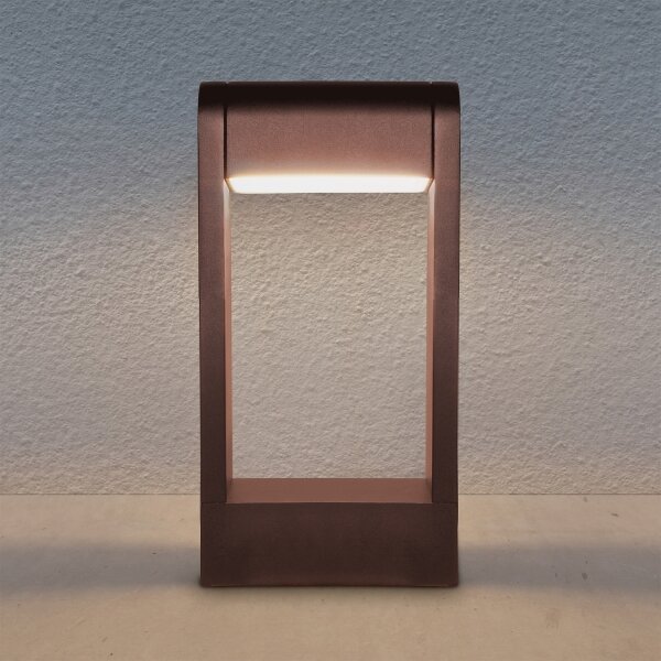 Brilagi - Lampă LED de exterior CROTONE LED/7W/230V maro IP54 30 cm