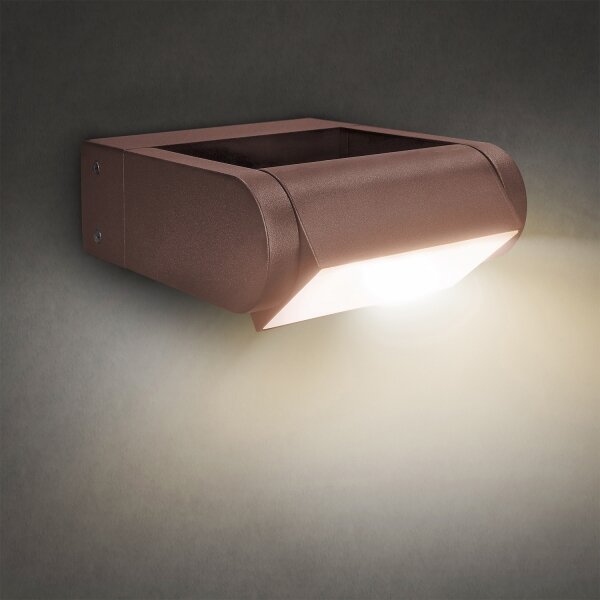 Brilagi - Aplica de perete pentru exterior CROTONE LED/7W/230V, maro, IP54