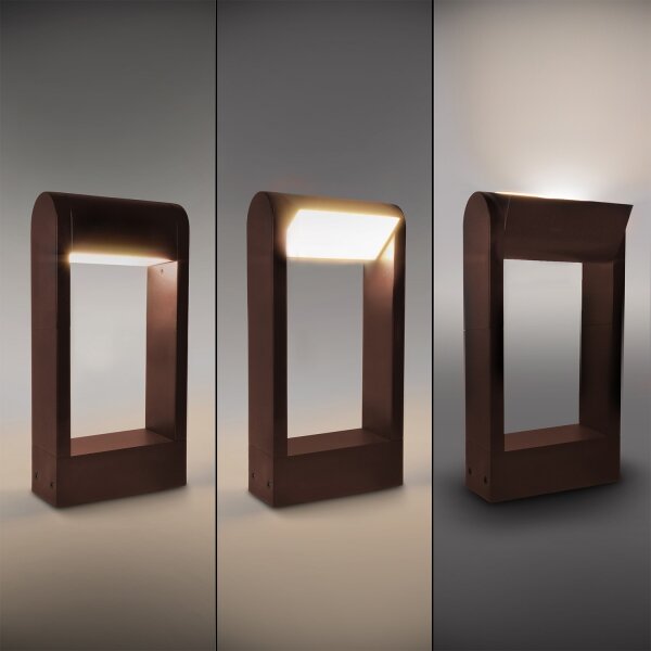 Brilagi - Lampă LED de exterior CROTONE LED/7W/230V maro IP54 30 cm