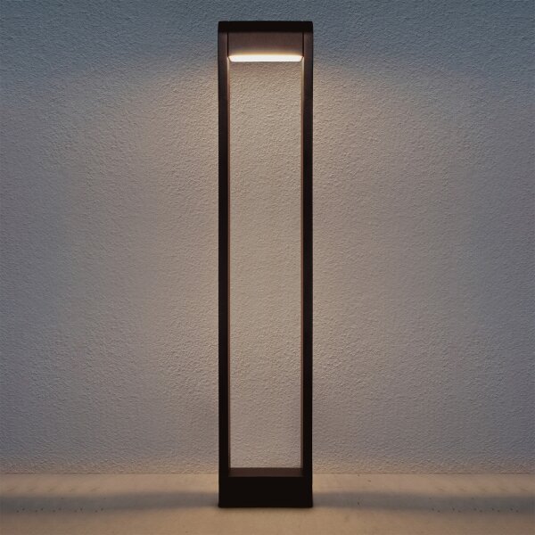 Brilagi - Lampă LED de exterior CROTONE, 7 W, 230 V, maro, IP54, 80 cm