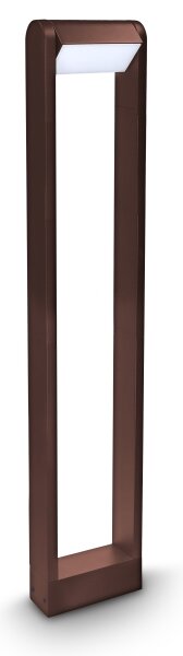 Brilagi - Lampă LED de exterior CROTONE, 7 W, 230 V, maro, IP54, 80 cm