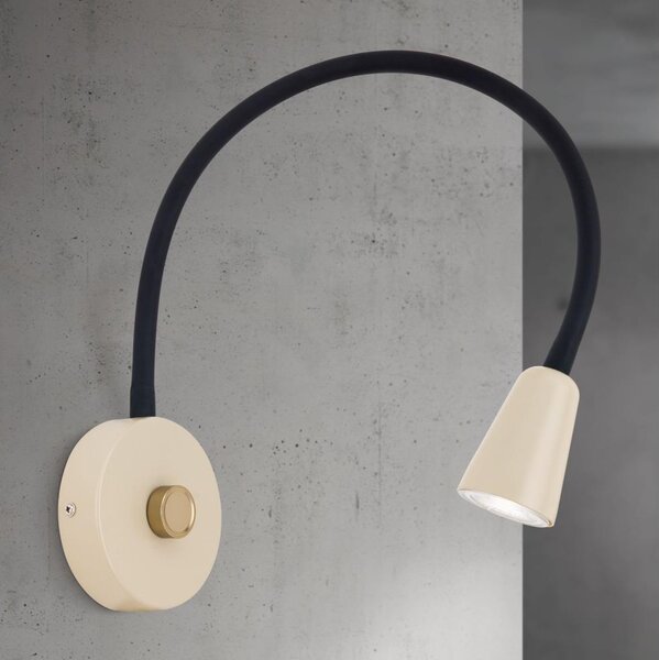 Orion - Aplică de perete flexibilă DOTTY, dimerizabilă, 1xGU10/10W/230V, bej/negru