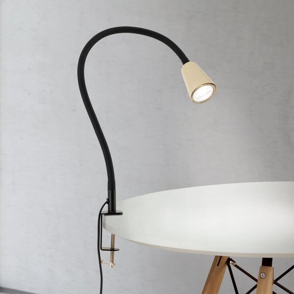 Orion - Lampă de birou flexibilă DOTTY cu clemă, 1xGU10/10W/230V, bej/negru
