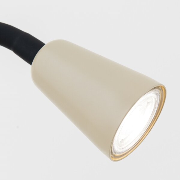 Orion DOTTY - Lampă de birou flexibilă cu clemă, 1xGU10/10W/230V, bej/negru