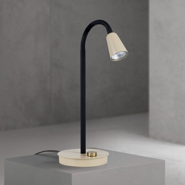 Orion - Lampă de birou flexibilă DOTTY, reglabilă, 1xGU10/10W/230V, bej/negru