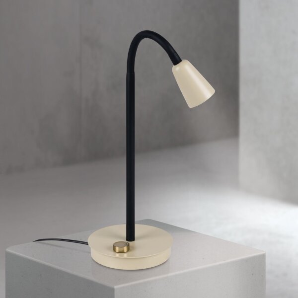 Orion - Lampă de birou flexibilă DOTTY, reglabilă, 1xGU10/10W/230V, bej/negru