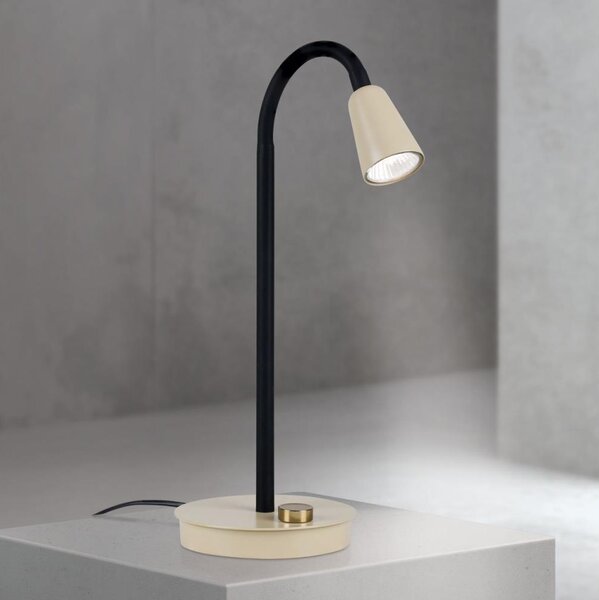 Orion - Lampă de birou flexibilă DOTTY, reglabilă, 1xGU10/10W/230V, bej/negru