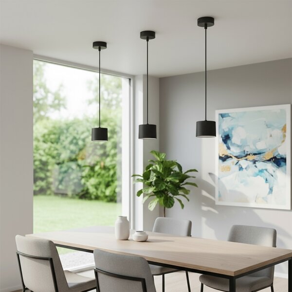 Brilagi - LED Lustru pe cablu STRIPY 1xGX53/15W/230V, negru