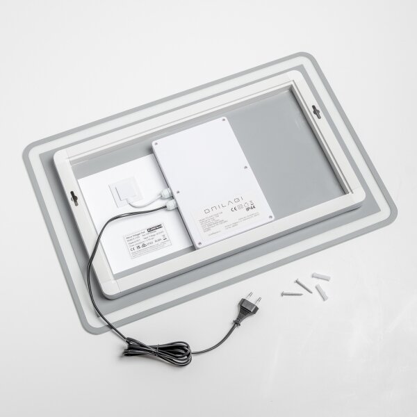 Brilagi - Oglindă de baie BELLA LED dimabilă, încălzită, cu iluminare LED integrată 12W/230V 40x60 cm IP44