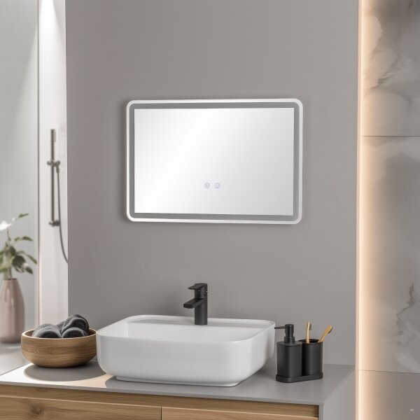 Brilagi - Oglindă de baie BELLA LED dimabilă, încălzită, cu iluminare LED integrată 12W/230V 40x60 cm IP44