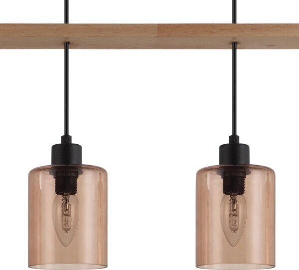 Eglo 43368 - Lampă suspendată pe cablu COOLMONT, 4xE14/40W/230V