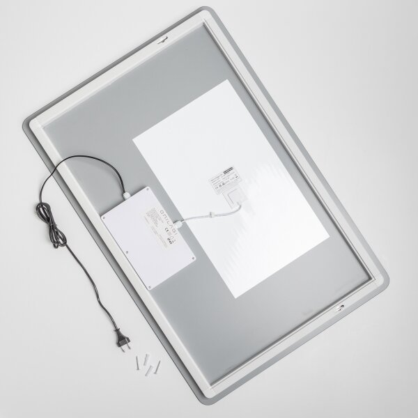 Brilagi - Oglindă de baie LED reglabilă, cu sistem anti-aburire și iluminare DIANA LED/20W/230V 60x90 cm IP44