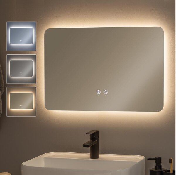 Brilagi - Oglindă de baie DIANA, LED reglabilă, încălzită, cu iluminare integrată LED/13W/230V 40x60 cm IP44