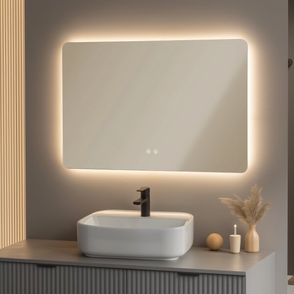 Brilagi - Oglindă de baie LED reglabilă, cu sistem anti-aburire și iluminare DIANA LED/20W/230V 60x90 cm IP44