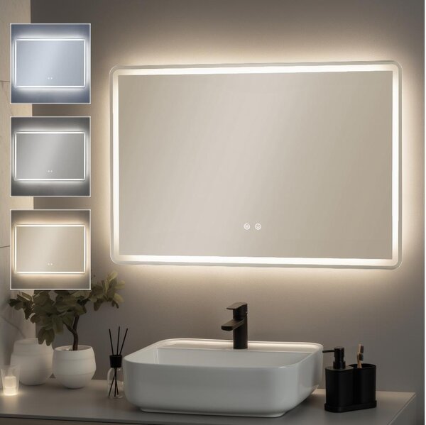 Brilagi - Oglindă de baie încălzită cu iluminare LED dimerizabilă BELLA LED/19W/230V 60x90 cm IP44