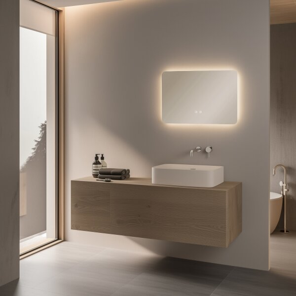 Brilagi - Oglindă de baie DIANA, LED reglabilă, încălzită, cu iluminare integrată LED/13W/230V 40x60 cm IP44
