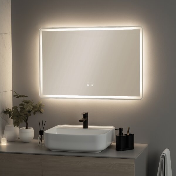 Brilagi - Oglindă de baie încălzită cu iluminare LED dimerizabilă BELLA LED/19W/230V 60x90 cm IP44