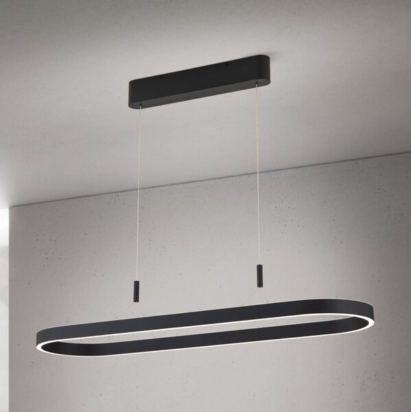 Orion - Lustră LED suspendată pe cablu CARRARA, 80W/230V, 2700/3000/4000K, negru
