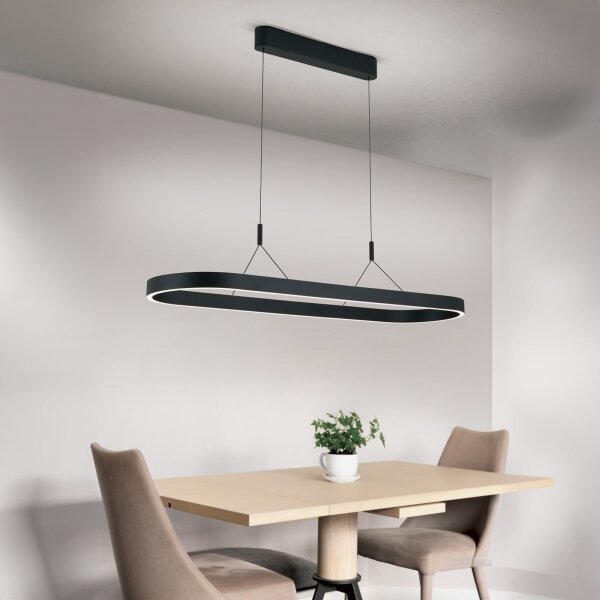 Orion - Lustră LED suspendată pe cablu CARRARA, 80W/230V, 2700/3000/4000K, negru