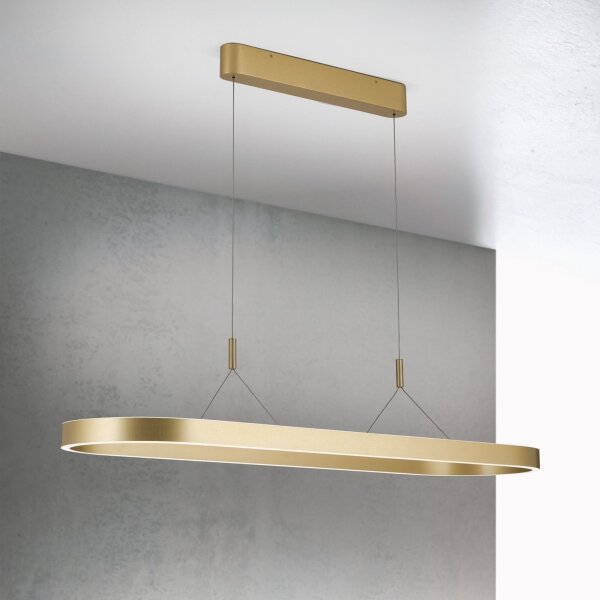 Orion - Lustru LED pe cablu CARRARA, 80W, 230V, 2700/3000/4000K, auriu