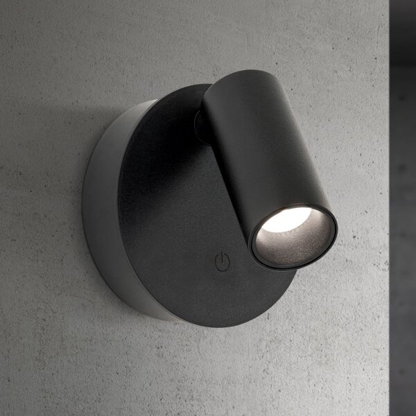 Orion - Lampă reîncărcabilă LED LUXY, cu dimmer, 1W/5V, 2200 mAh, 2700/3000/4000K, negru