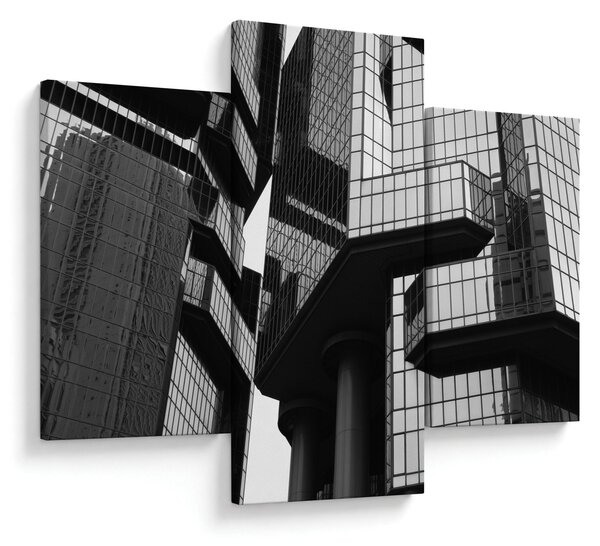 Tablou - Cladiri de sticlă (90x60 cm)