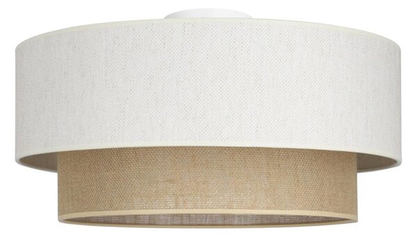 Lampă de tavan NATIA, 1x E27, 60 W, 230 V, diametru 45 cm, alb/maro