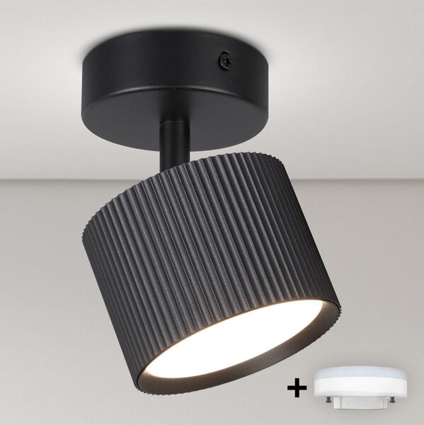 Brilagi - LED Spot STRIPY 1xGX53/15W/230V, negru