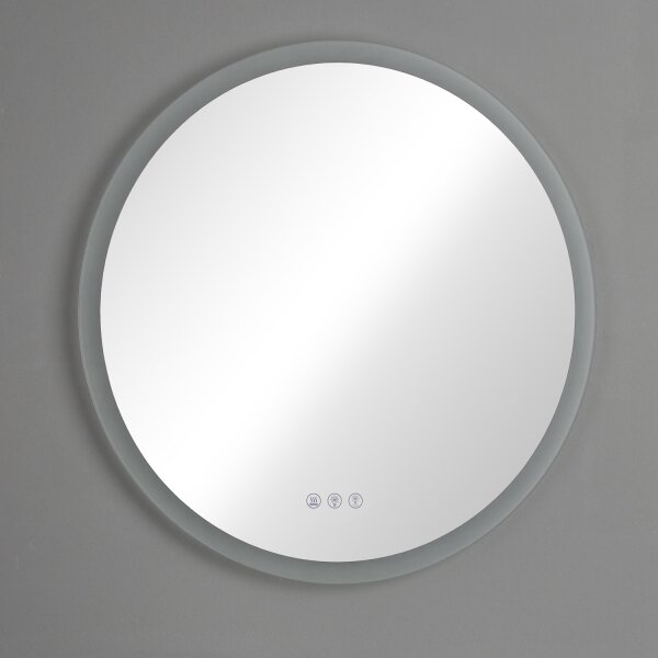 Brilagi-LED CLARA PRO LED RGBW, oglindă încălzită cu dimmer și iluminare de fundal, 18W/230V, diam. 60 cm, IP44