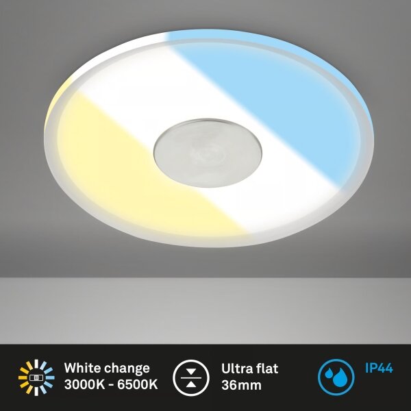 Briloner 7480019 - Plafonieră LED încastrată pentru baie LED/6W/230V 3000/4000/6500K IP44 albă