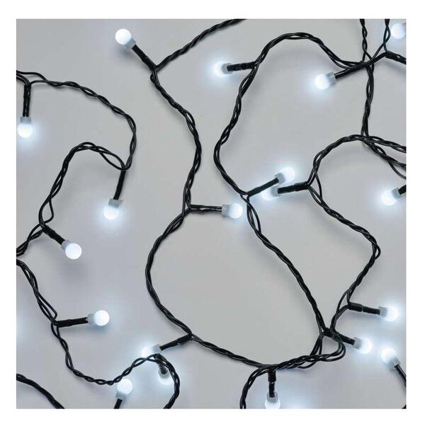 Ghirlandă luminoasă LED de exterior, 80 LED, 13 m, IP44, alb rece