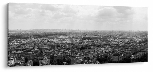 Tablou - Acoperișuri clădirilor din Paris (120x50 cm)