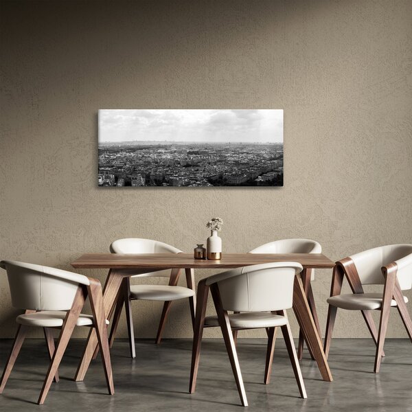 Tablou - Acoperișuri clădirilor din Paris (120x50 cm)
