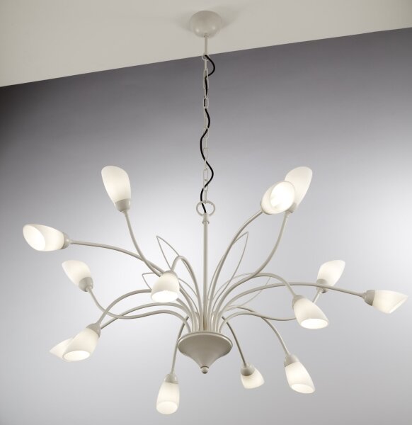 Jupiter 2062 - Candelabru pe lanț GLORIOSA 15xG9/14W/230V crem