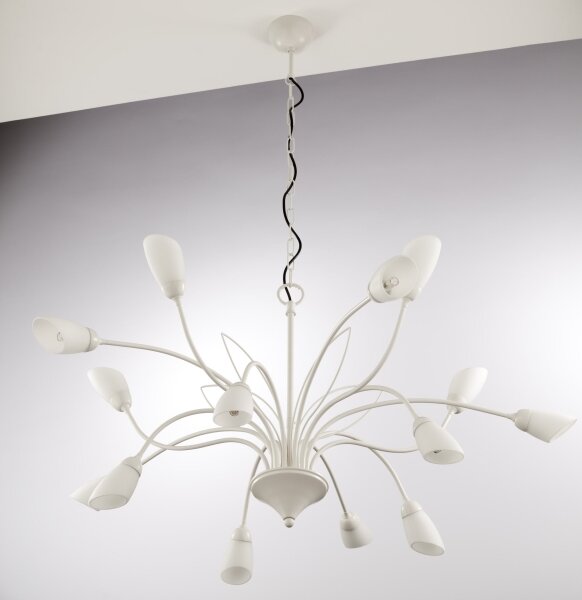 Jupiter 2062 - Candelabru pe lanț GLORIOSA 15xG9/14W/230V crem