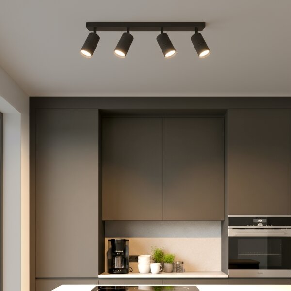 Brilagi - Corp de iluminat cu spoturi SELE MODERN 4xGU10/30W/230V negru