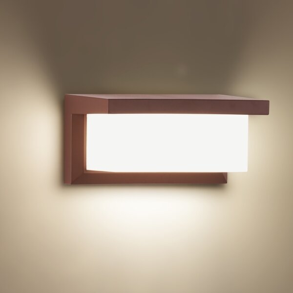 Brilagi - Aplica de perete pentru exterior BRICKY 1xE27/60W/230V maro IP54