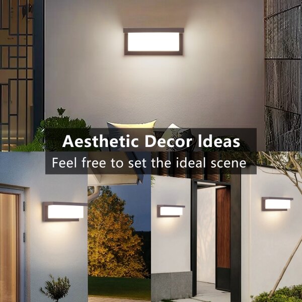 Brilagi - Aplica de perete pentru exterior BRICKY 1xE27/60W/230V maro IP54