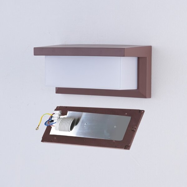Brilagi - Aplica de perete pentru exterior BRICKY 1xE27/60W/230V maro IP54