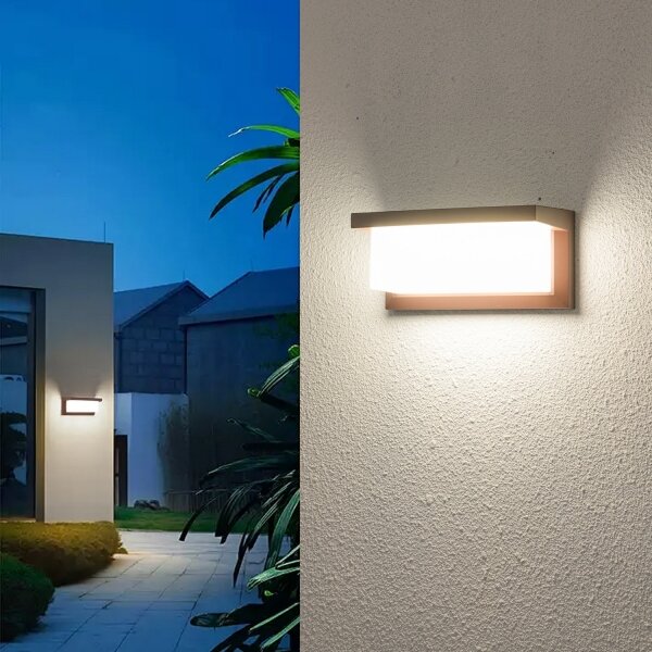 Brilagi - Aplica de perete pentru exterior BRICKY 1xE27/60W/230V maro IP54